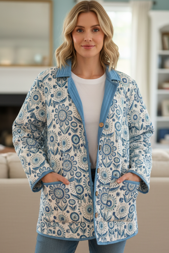 The Marin Jackets Blue Courtyard