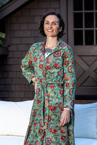 Fun Floral Kimono w/Collar